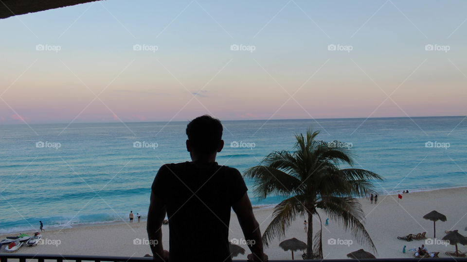Beach front hoel in Cancun