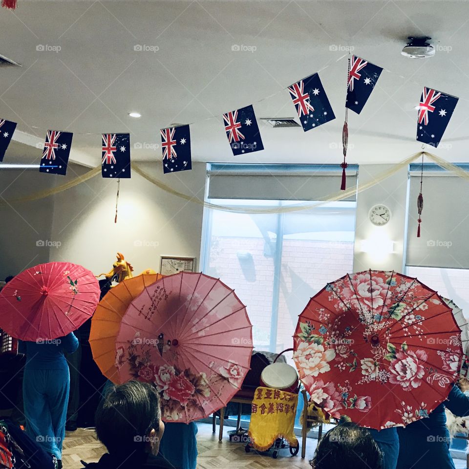Happy Time for Chinese New Year with dancing at Nursing Home Melbourne Australia 
