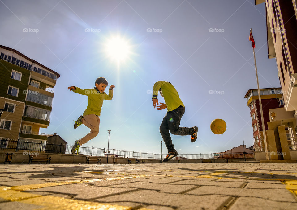 Playing ball