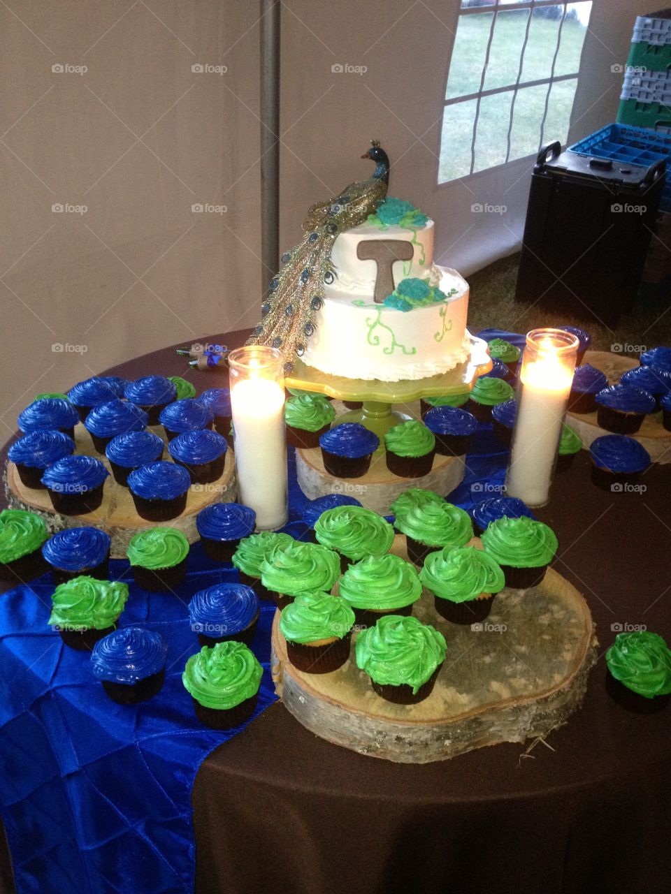 Wedding cake in pea