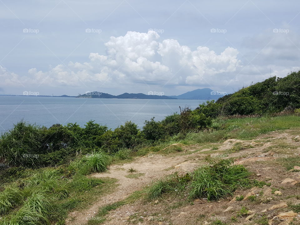 Sea view from Koh Samet island in Thailand