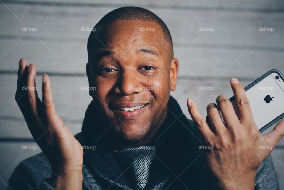 Young man smiling.  4/4 in a series. 