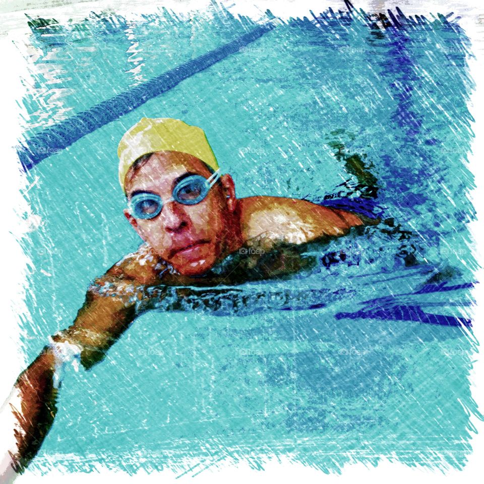Swimmer sketch
