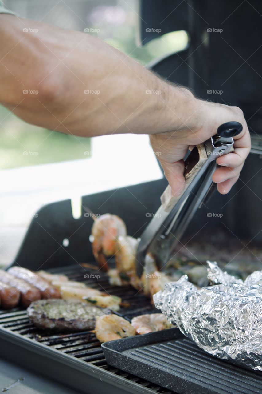 Grilling at home