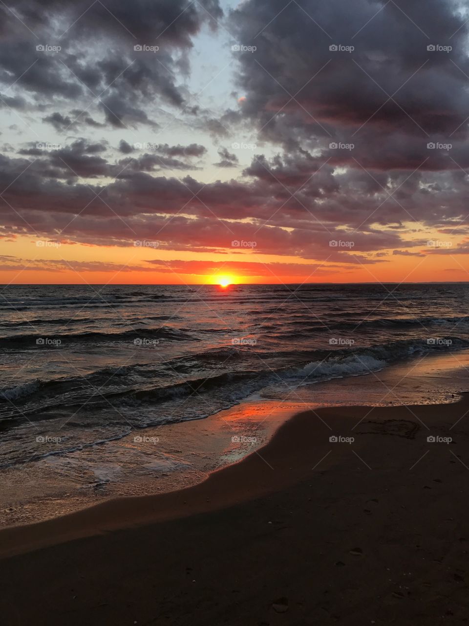 Sunset in the south of Sweden 