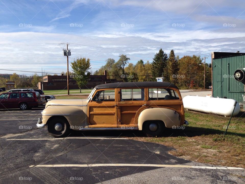 1940s Plymouth woody station wagon 