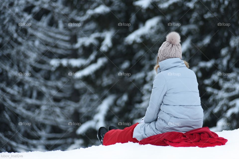 Girl in forest 