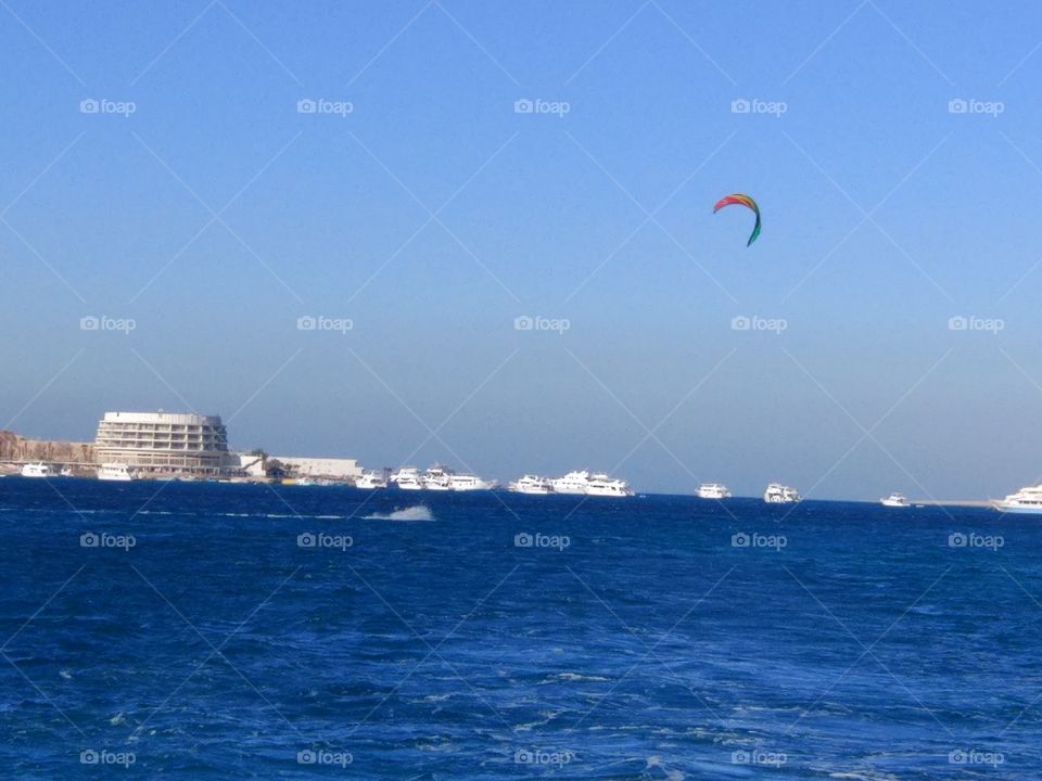 Hurghada. Red sea. Kite.