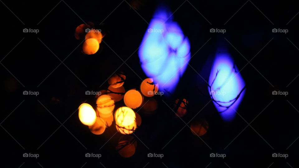 Lanterns in the dark