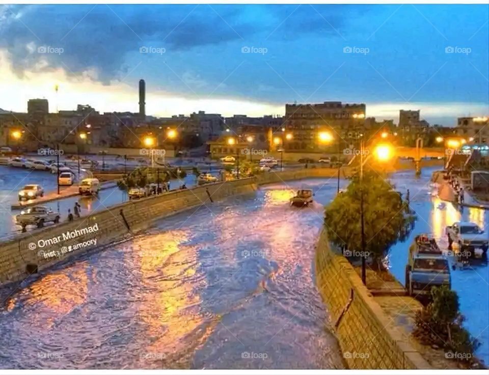 Glory be to God, the magnificent and picturesque view and the natural green trees are a view that is nothing more wonderful than it