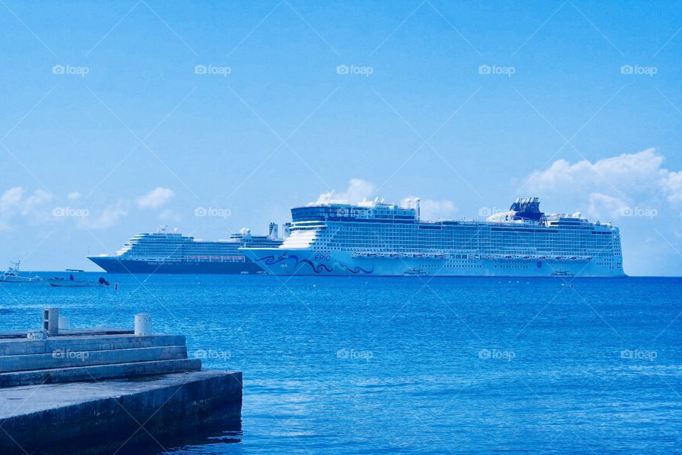 Cruise ships in harbour