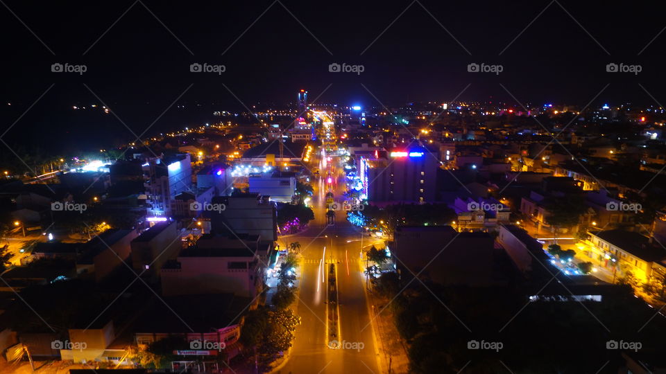 Evening, City, Light, Street, Blur