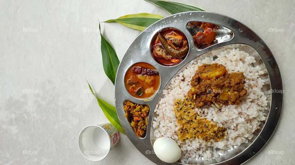 Indian Rice Thali