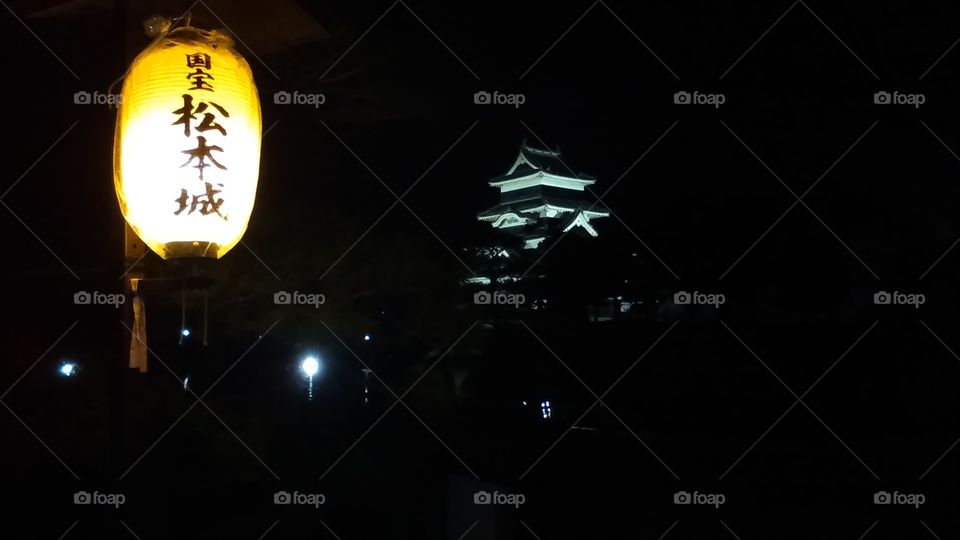 Matsumoto Castle at night