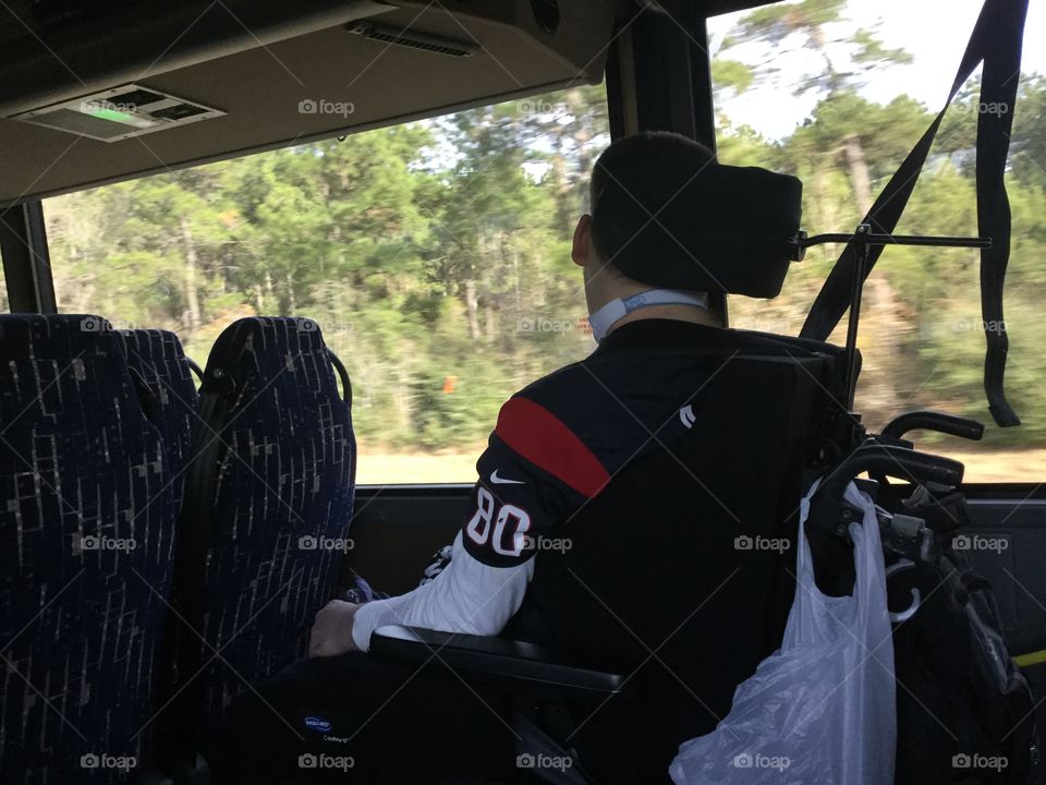 Wheelchair bus ride