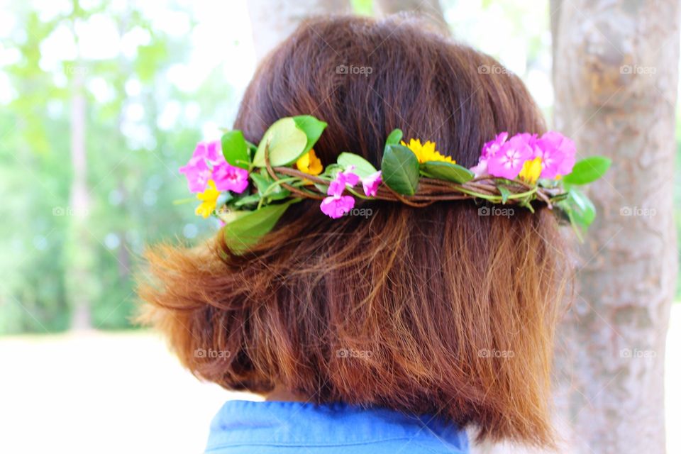 Beautiful flower crown