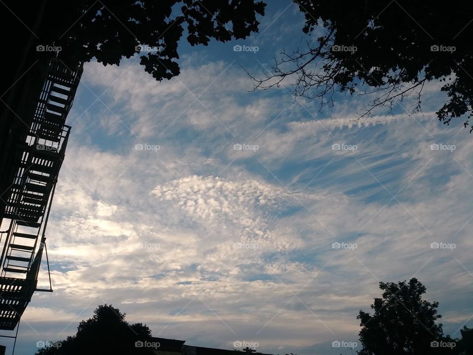 clouds at dusk
