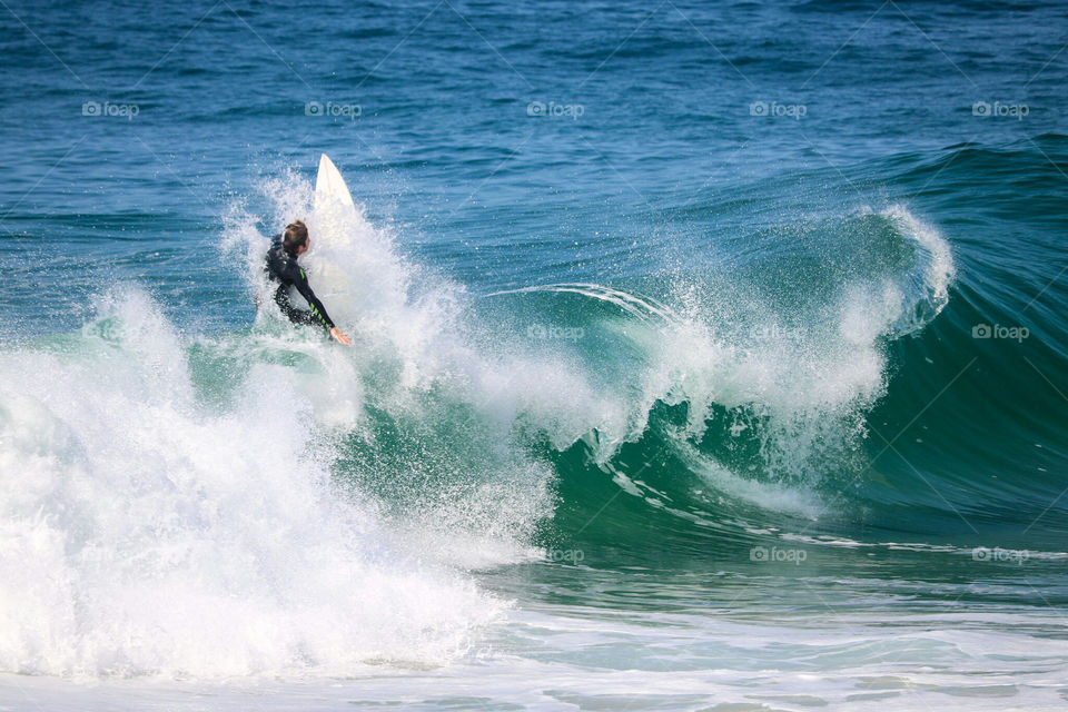 Surfer at The Wedge, Newport Beach, CA