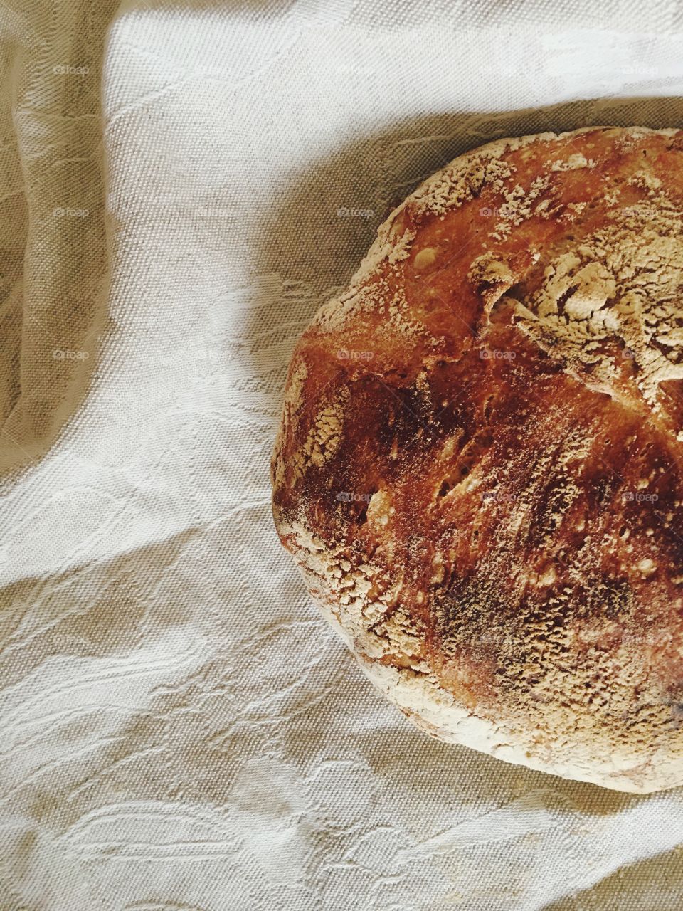 Homemade ditch oven bread