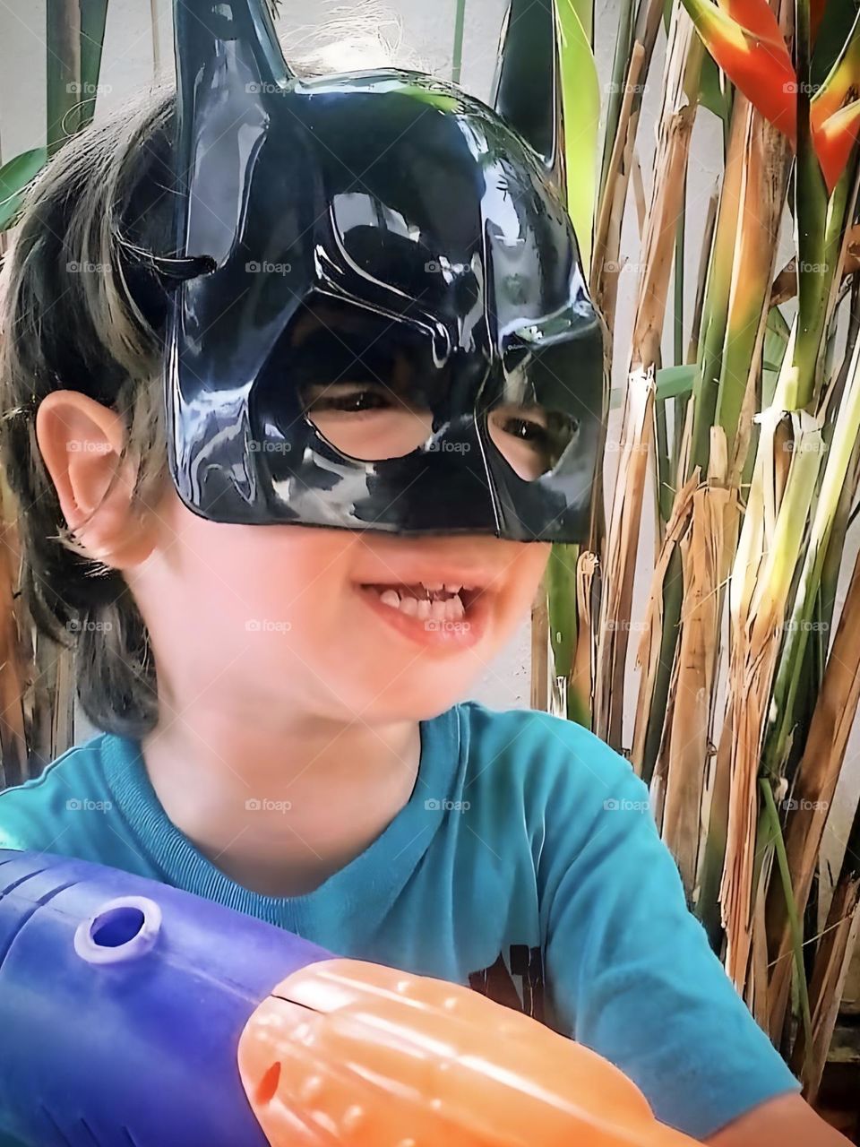 Child dressed as Batman