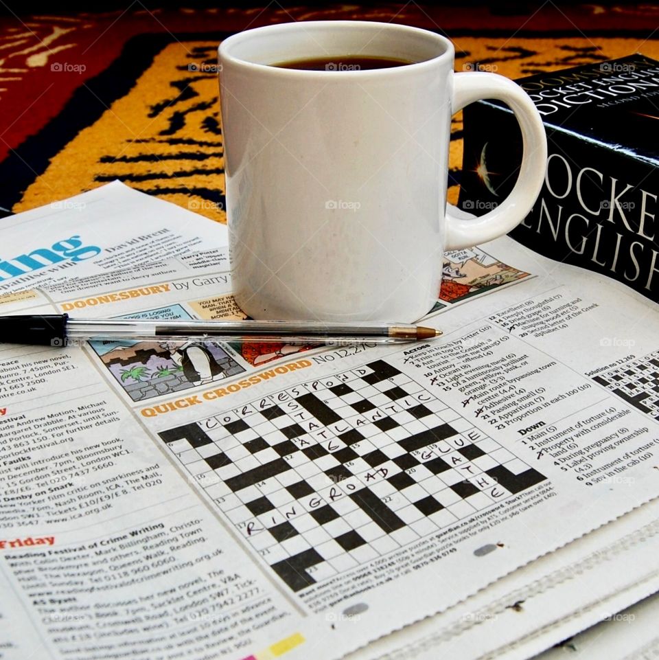 Coffee and crossword