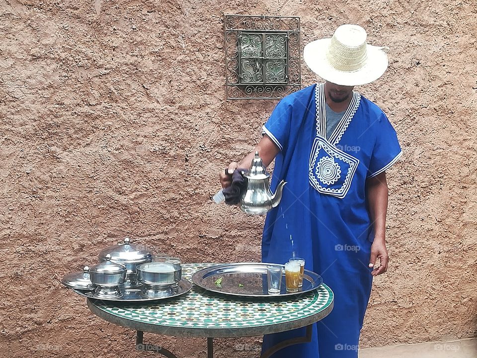 The best mint tea in the world.. Love Marrakech