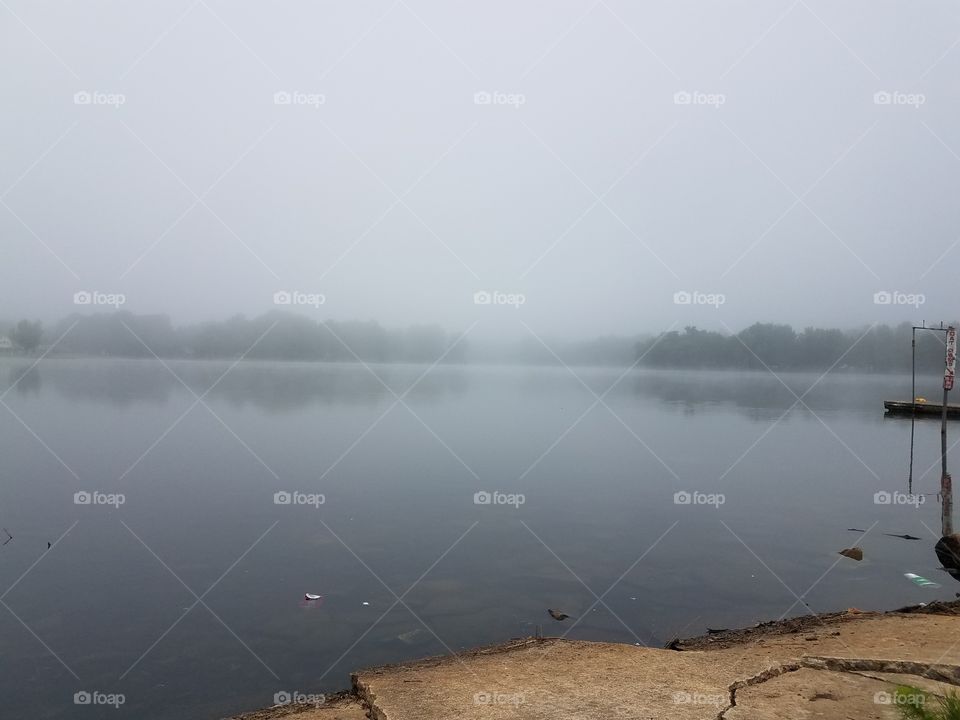 Disappearing into the fog