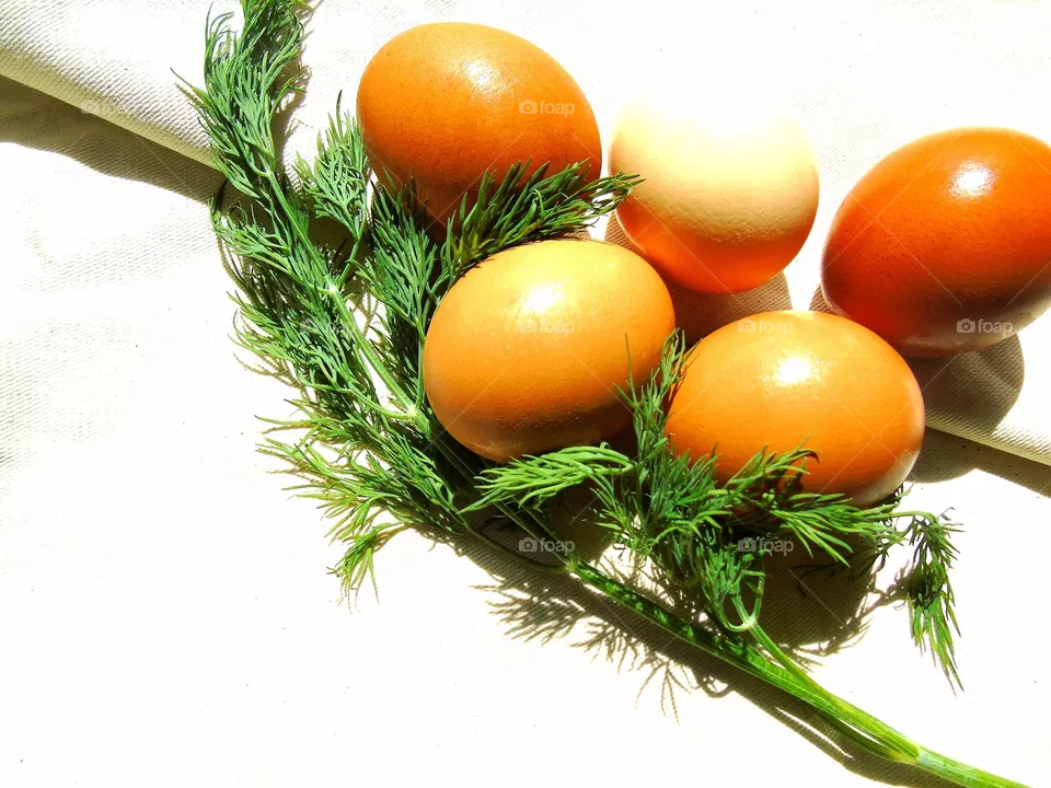 eggs and greens