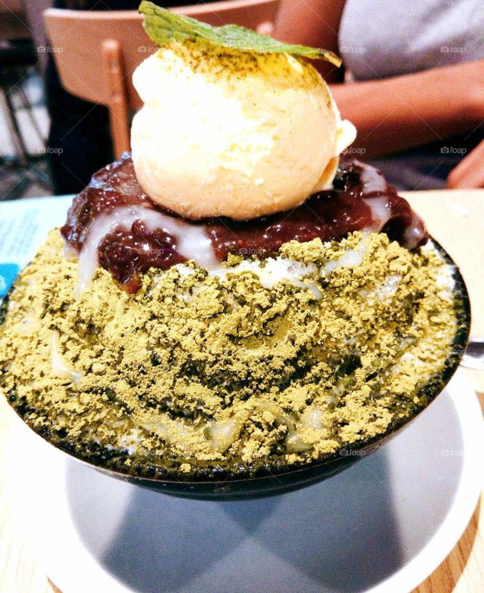 Bingsu Korea ice-cream.