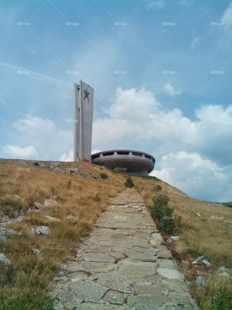 Monument of communism. Bulgaria, Buzludzha monument