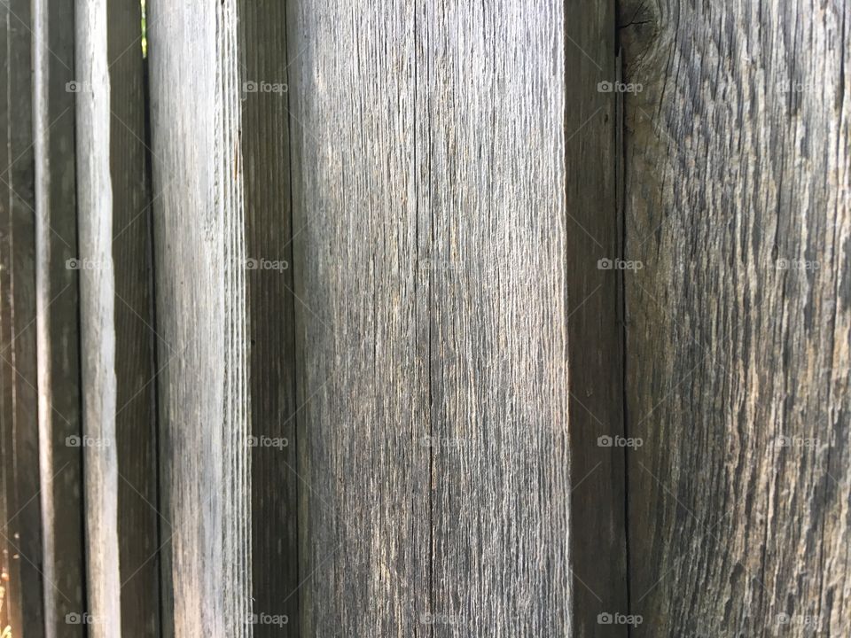 Wooden fence