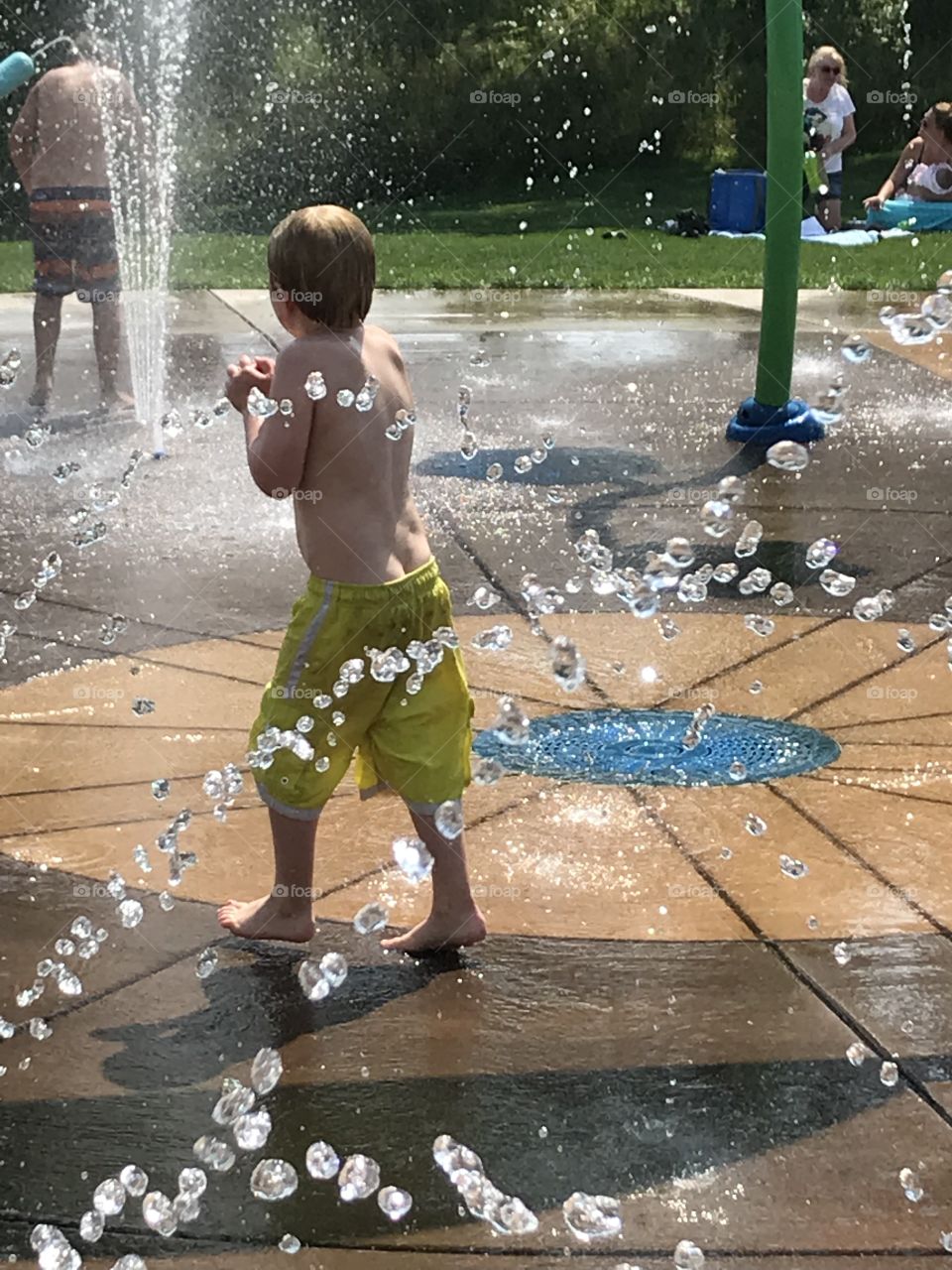 Summer fun at the splash pad