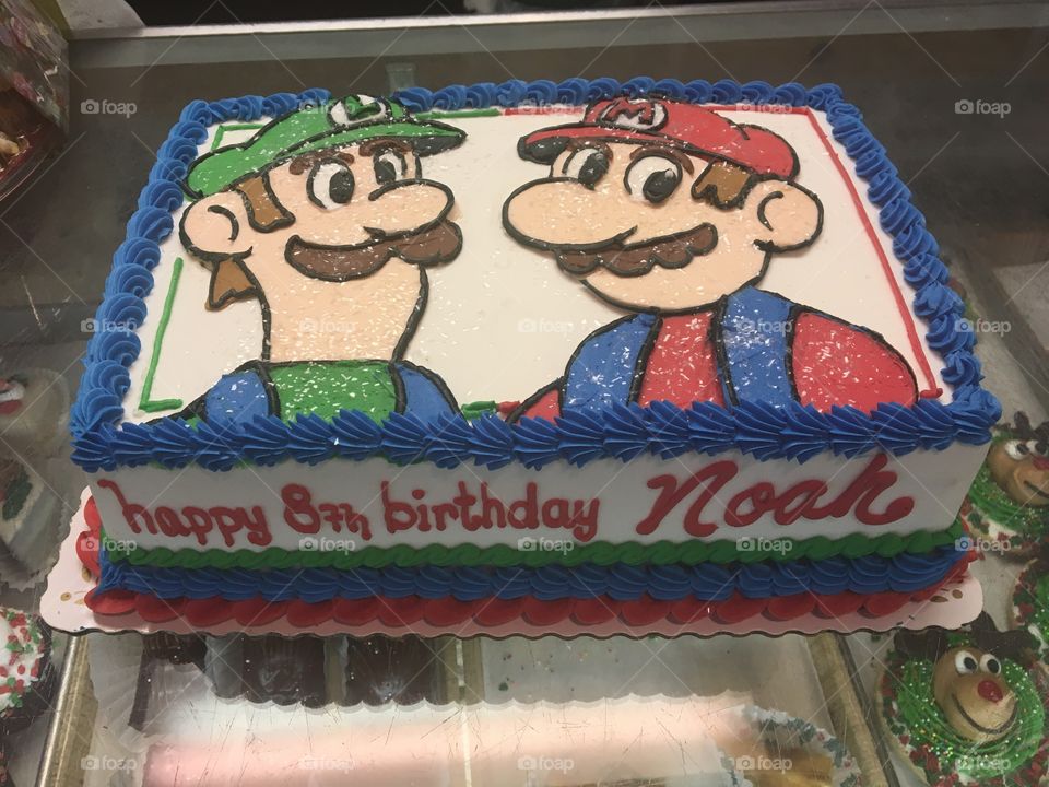 Mario and Luigi Cake