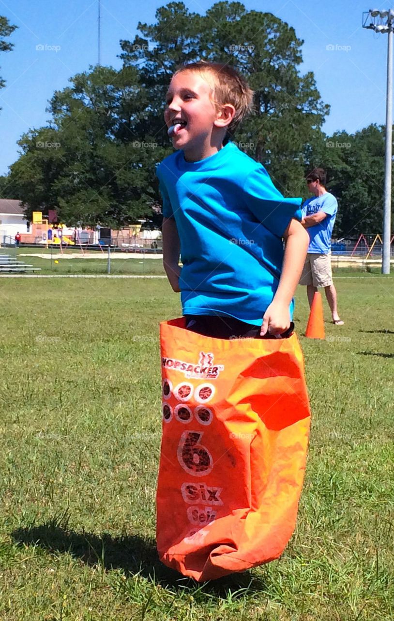 Sack race