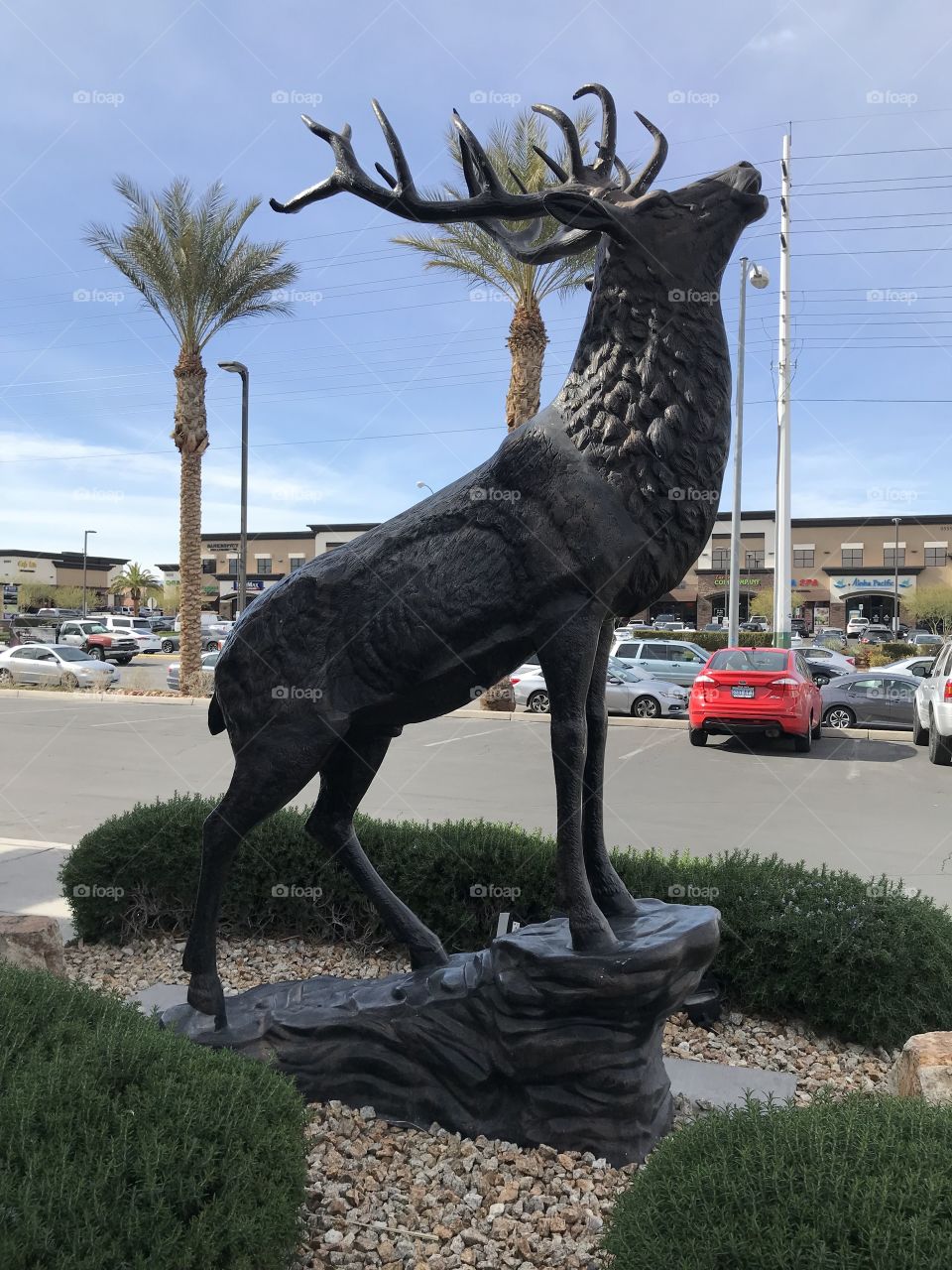 Statue of a deer