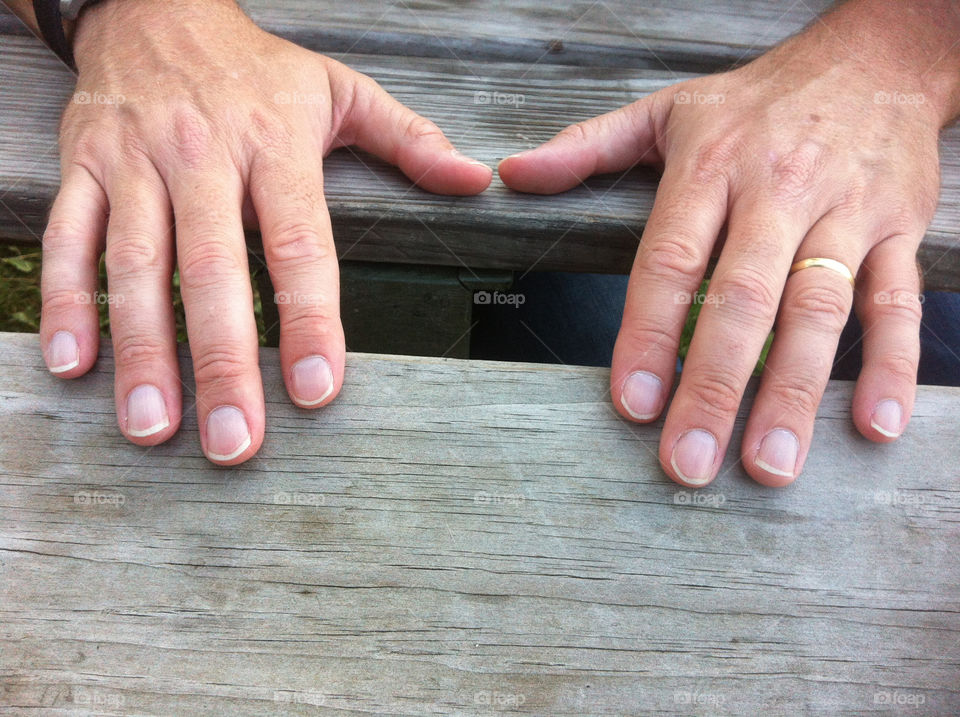 table wood hands nails by marfowan