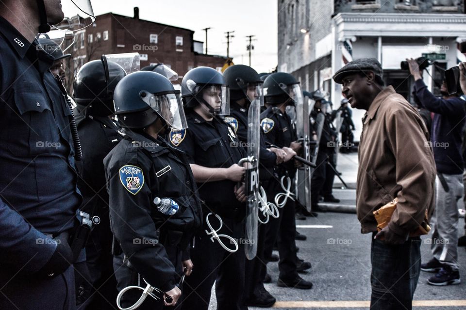 Understand my pain. An older gentleman is asking police how they feel about brutality