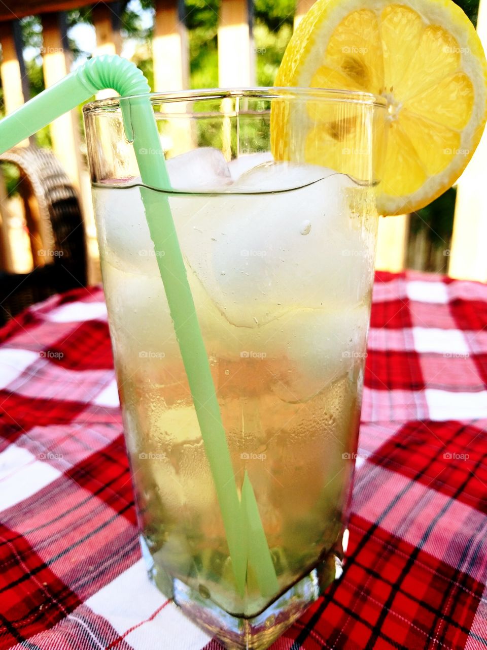Cold Glass of Lemonade
