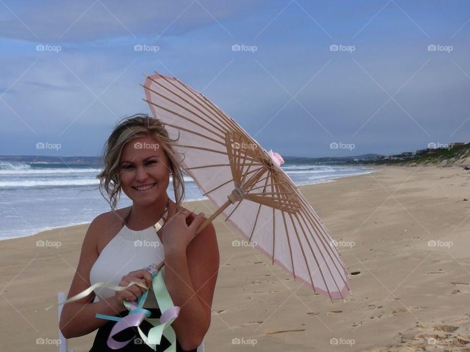 Lady on the beach two