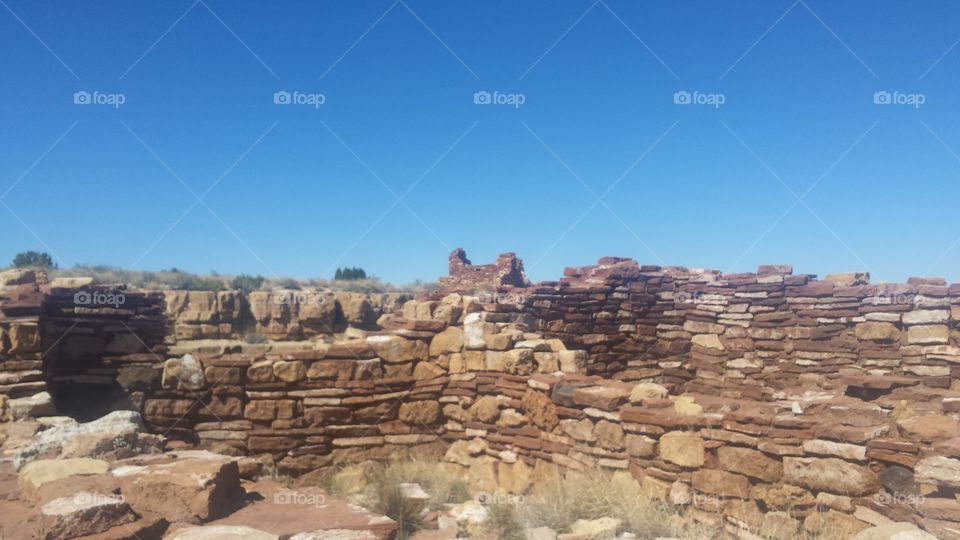 An ancient Anasazi lookout, tucked away from view, overlooking the plains.