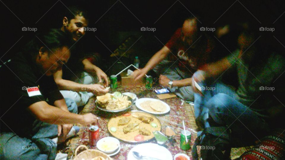 diner with my guest from saudi arabian