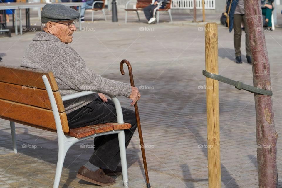 Old fishermen resting 