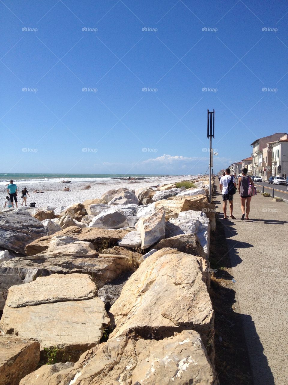 Beach and rocks