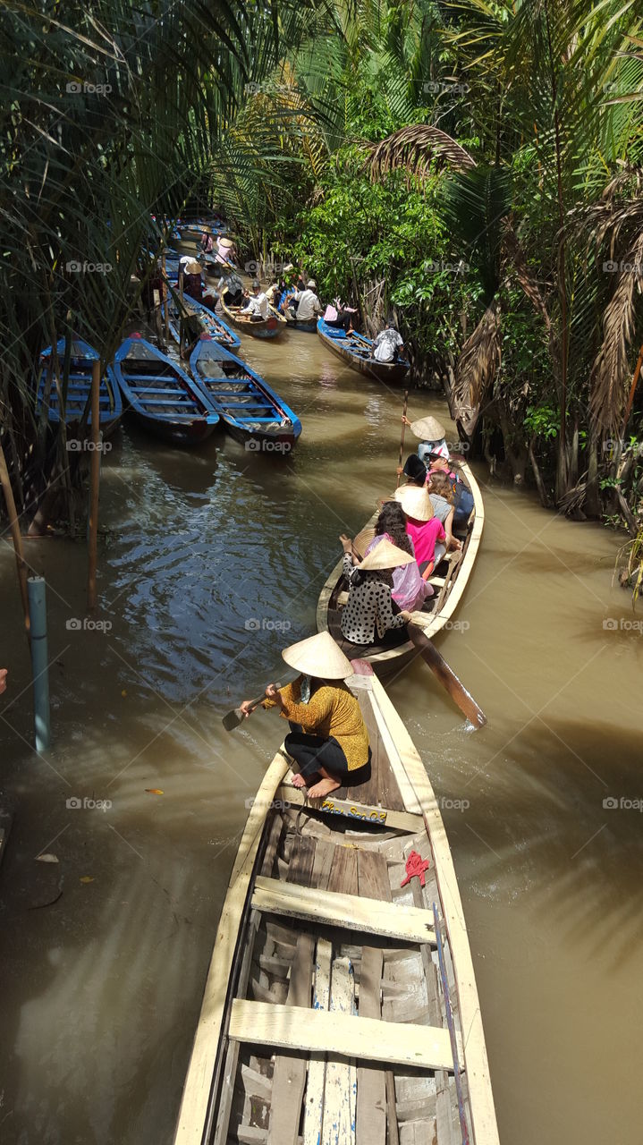Mekong Delta River. Trip to Vietnam