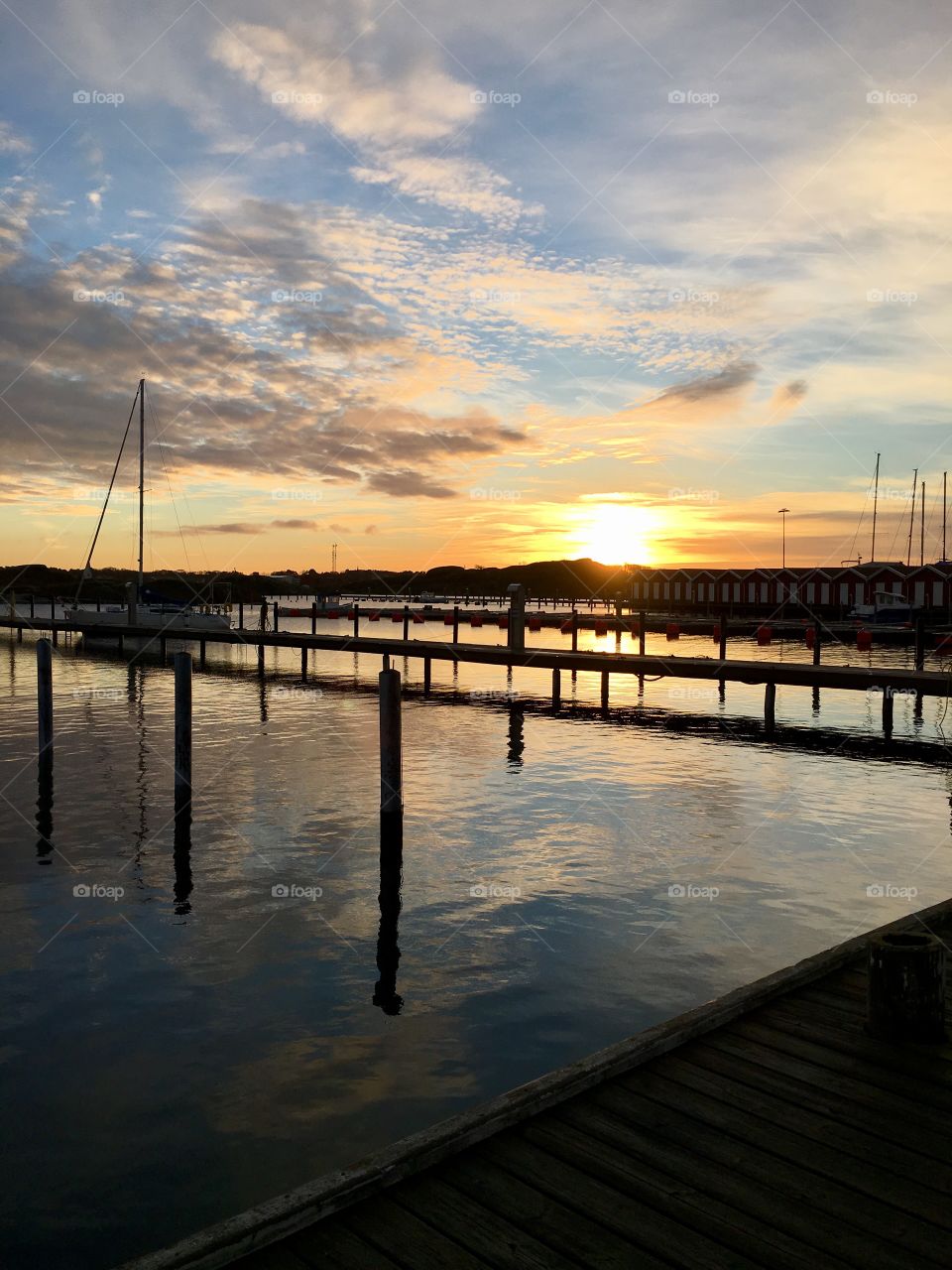 Sunset in Öckerö harbour