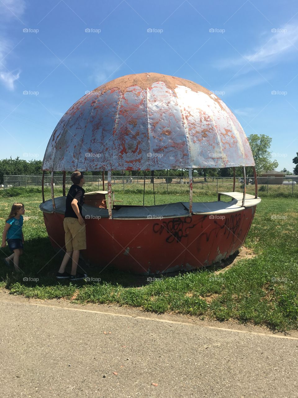 Old hamburger stand