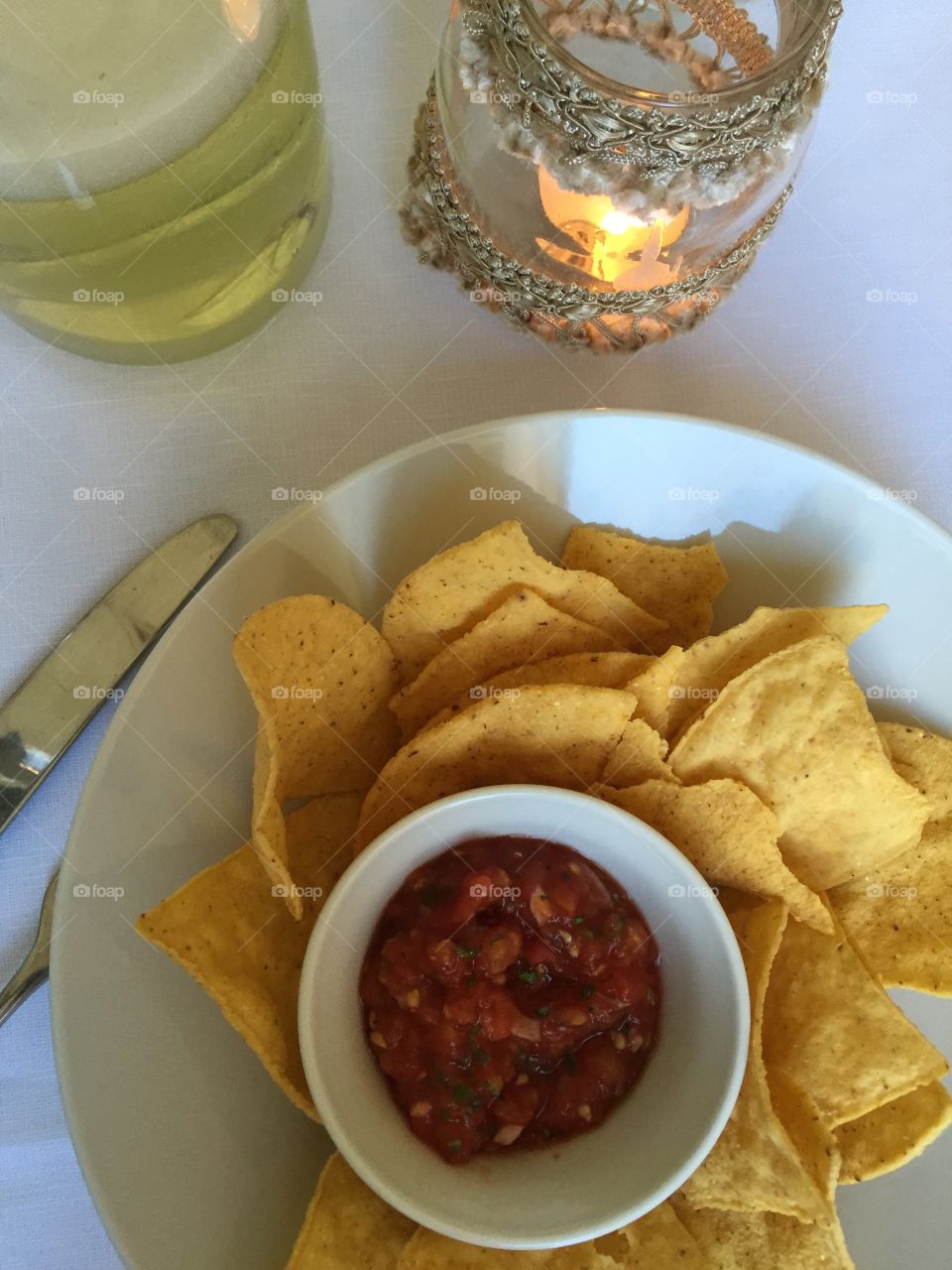 Mexican food. Ready to eat a beautiful plate of mexican food