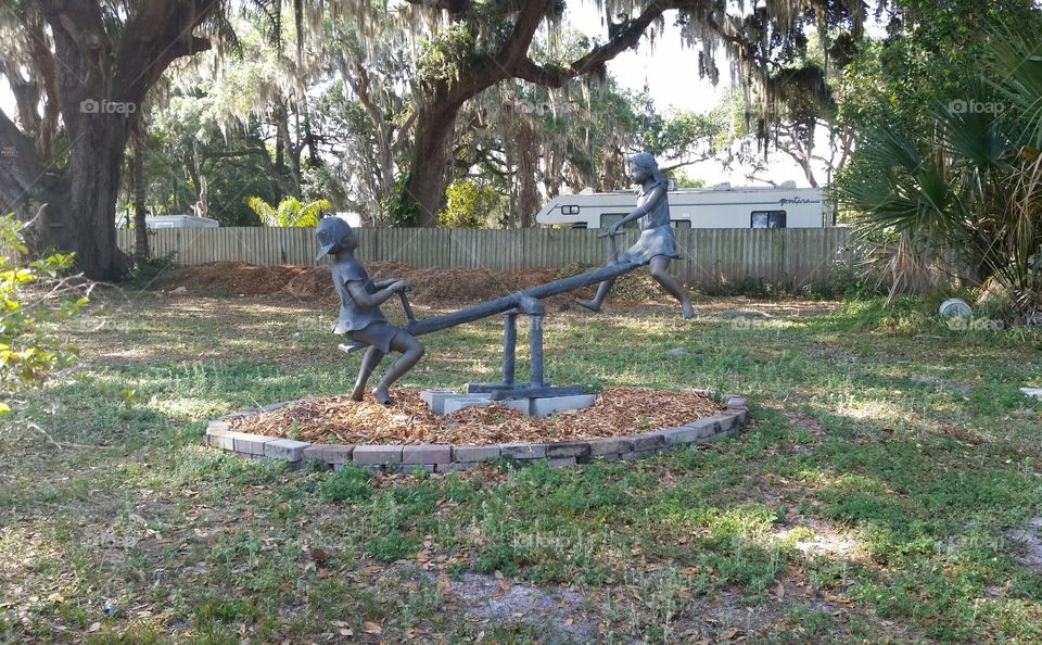 Gardens statue,  trees,  decoration