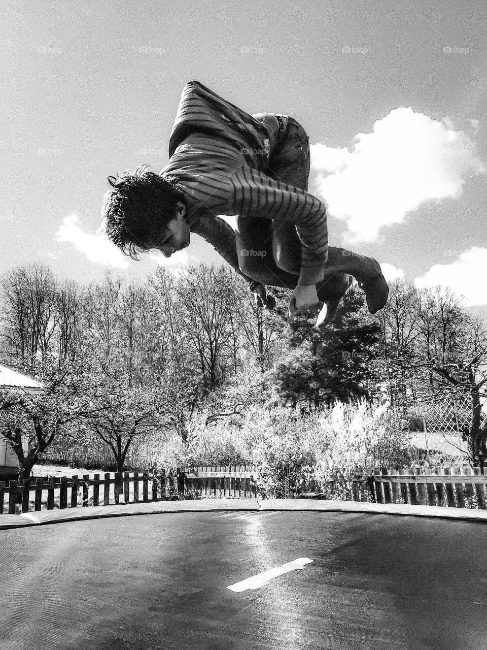 Backflip on a trampoline . Backflip on a trampoline 