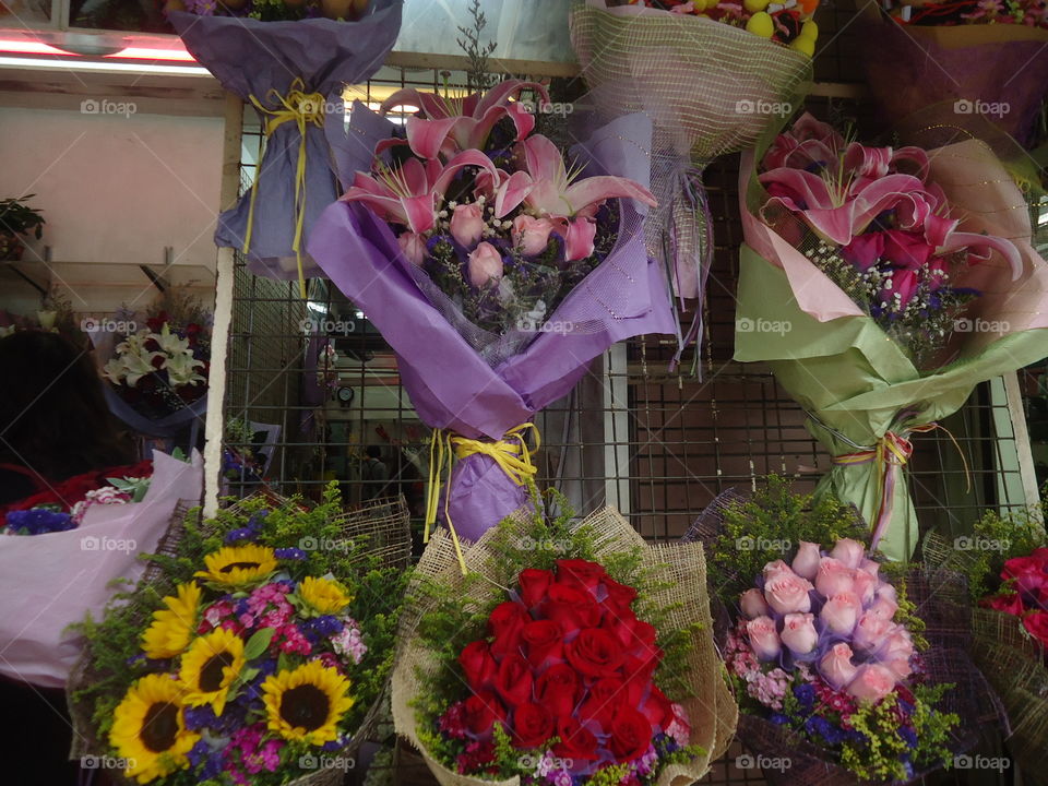 flower market. lovely flowers for sale in hk's flower market